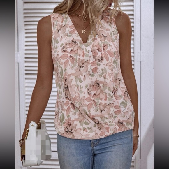 Boho floral print chiffon blouse - Picture 5 of 7
